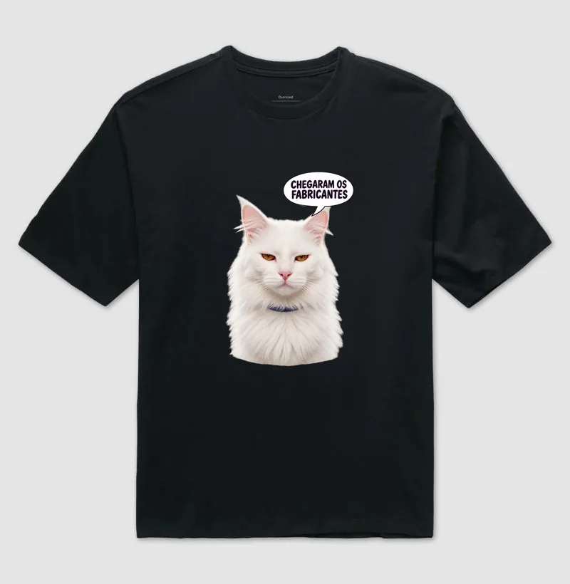Camiseta oversized com a estampa Barão – Chegaram os Fabricantes