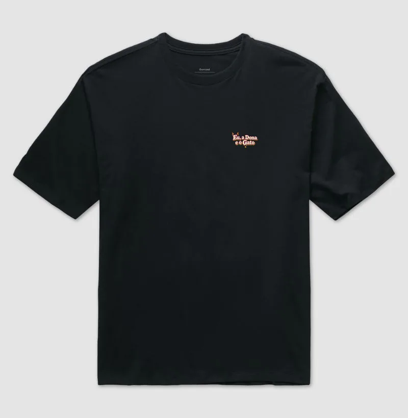 Camiseta oversized com a estampa Logo no Bolso