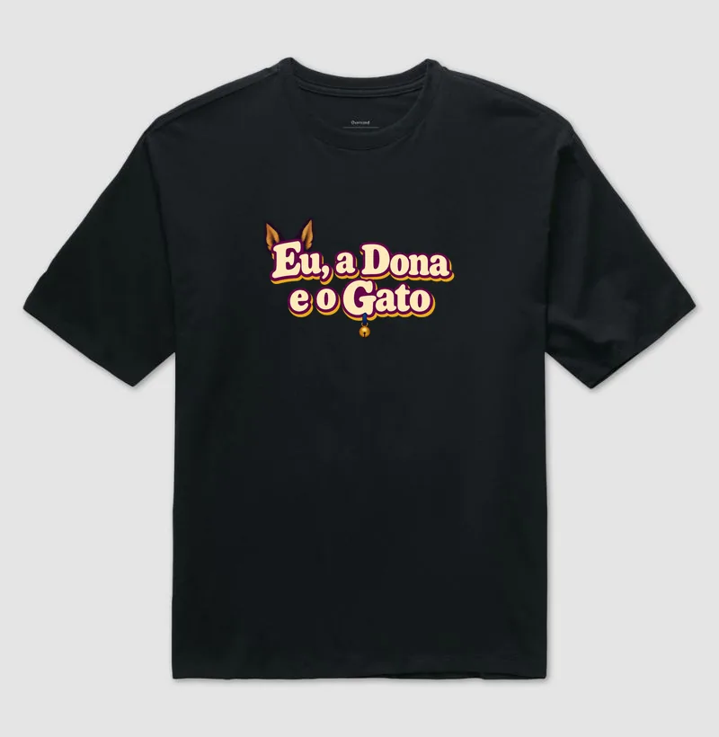 Camiseta oversized com a estampa Logo da Série