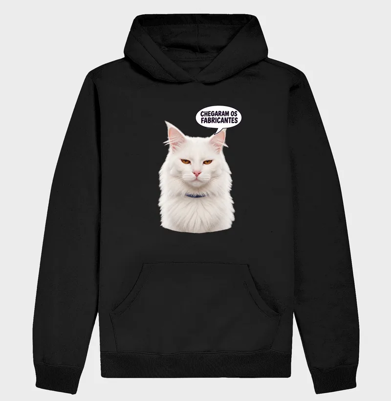 Moletom com capuz com a estampa Barão – Chegaram os Fabricantes