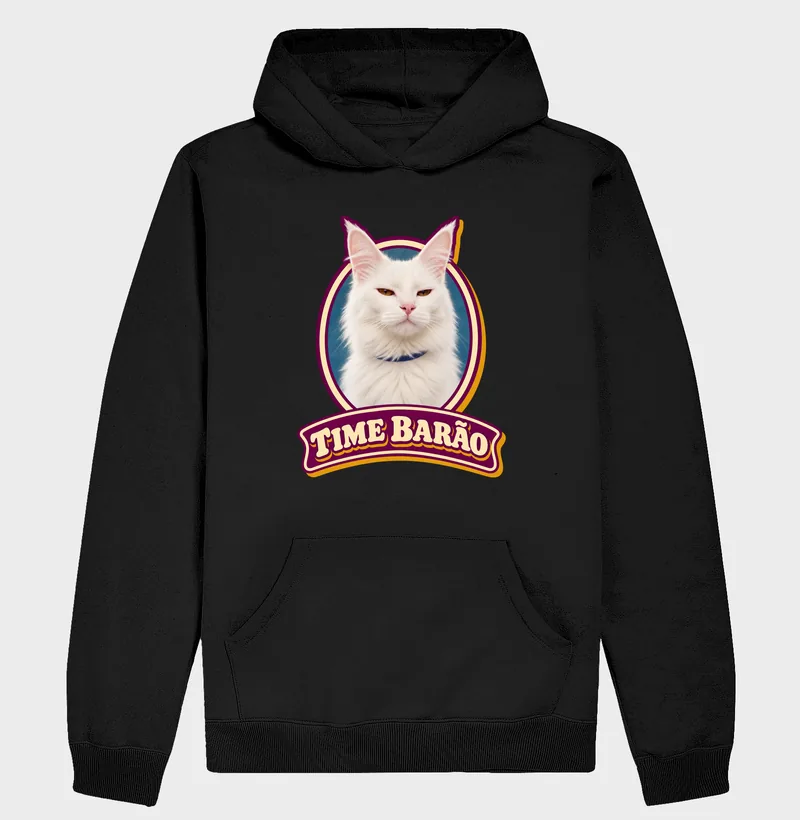 Moletom com capuz com a estampa Time Barão