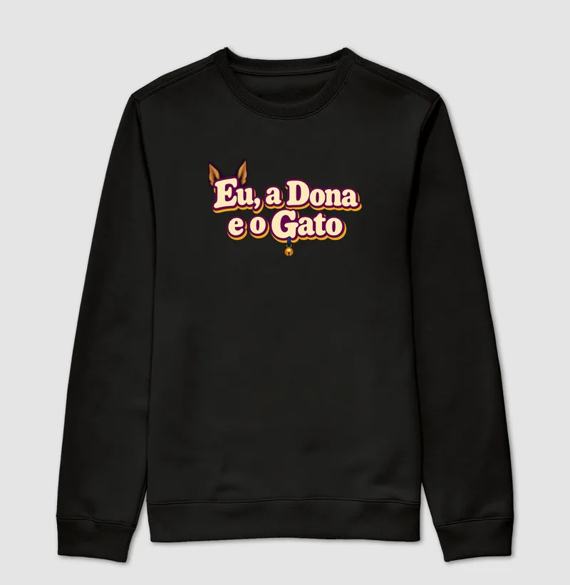 Moletom sem capuz com a estampa Logo da Série
