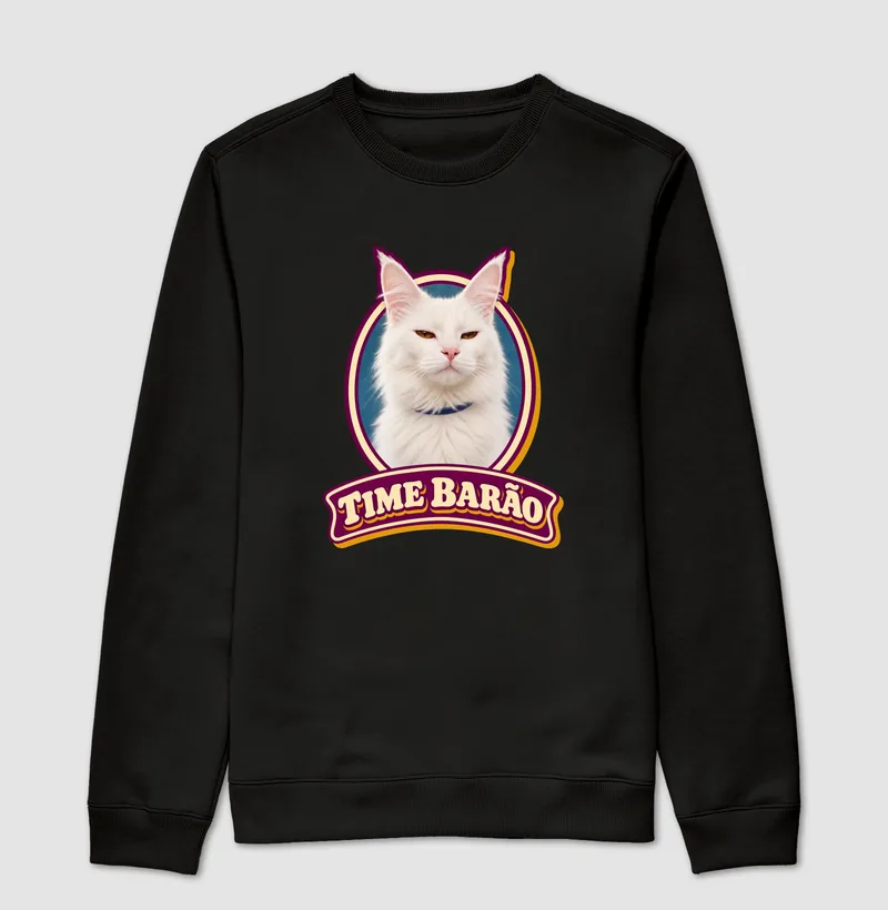Moletom sem capuz com a estampa Time Barão