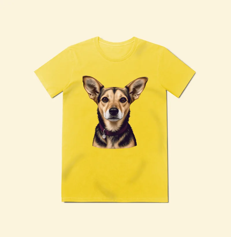 Baby look Estonada com a estampa Amora – Retrato