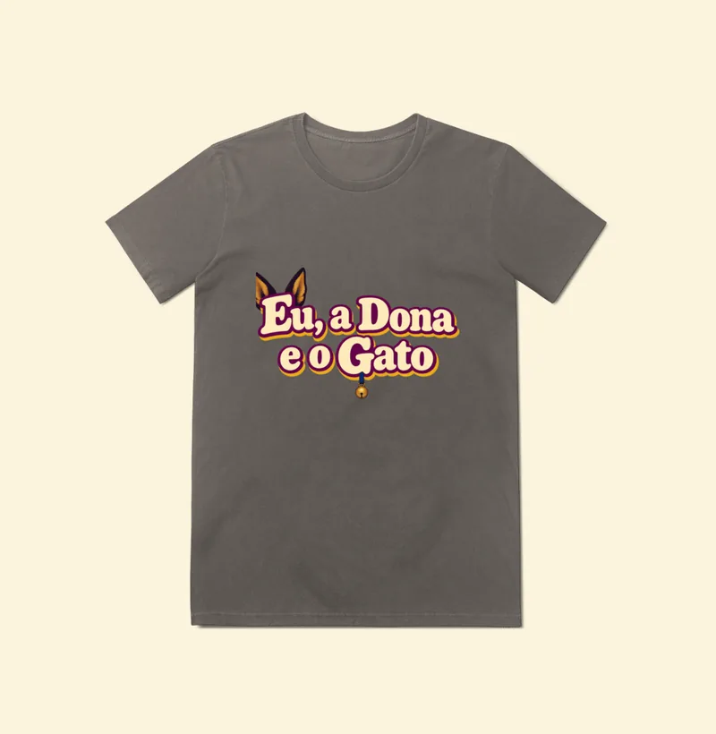 Baby look Estonada com a estampa Logo da Série