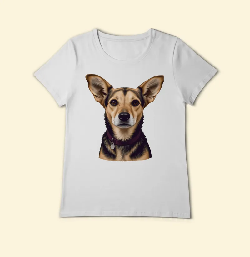 Baby look Pima com a estampa Amora – Retrato