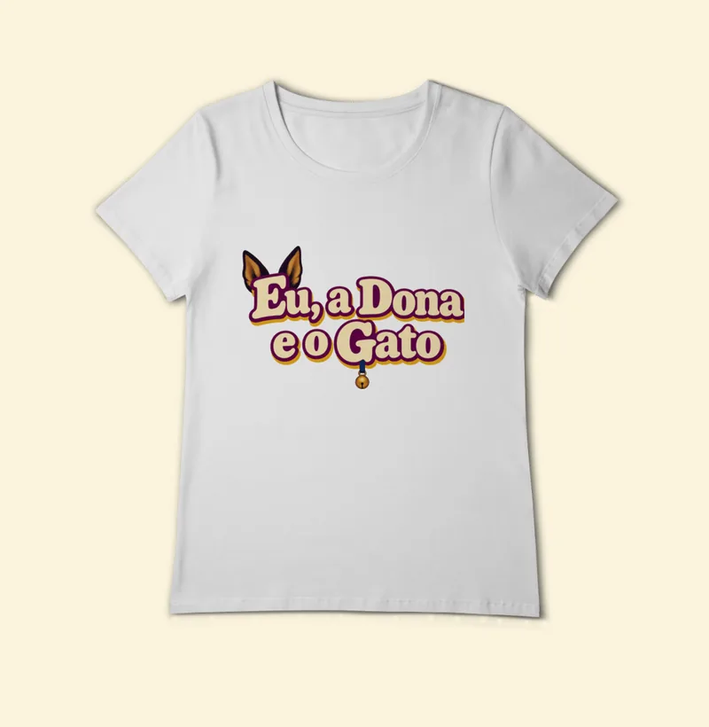 Baby look Pima com a estampa Logo da Série