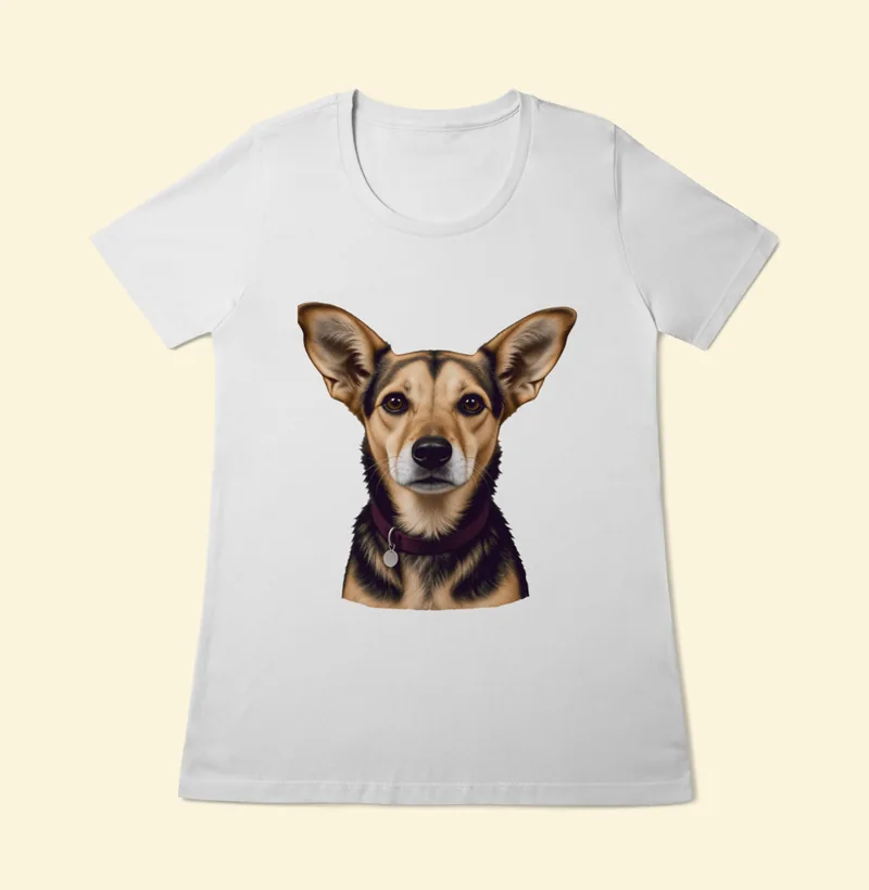 Baby look Quality com a estampa Amora – Retrato