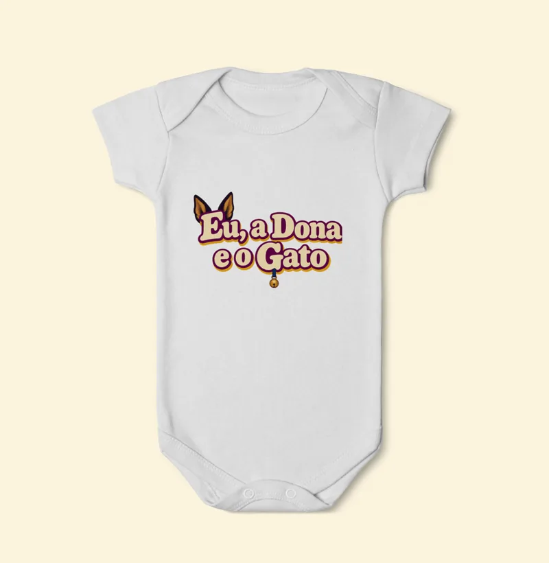 Body de bebê com a estampa Logo da Série