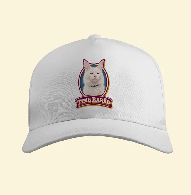 Boné trucker com a estampa Time Barão
