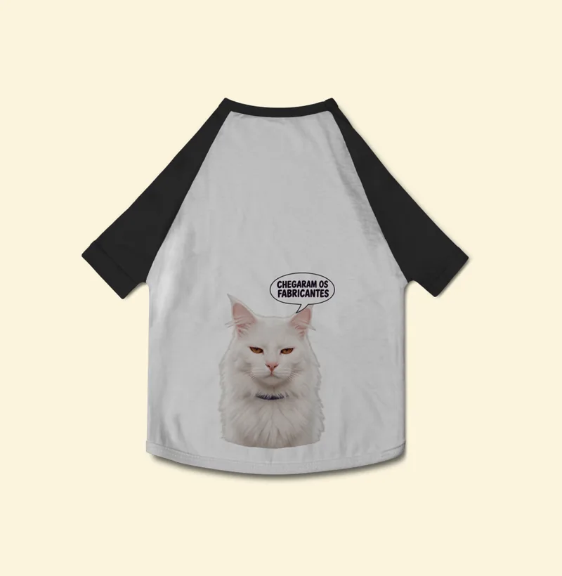 Camisa pet com a estampa Barão – Chegaram os Fabricantes