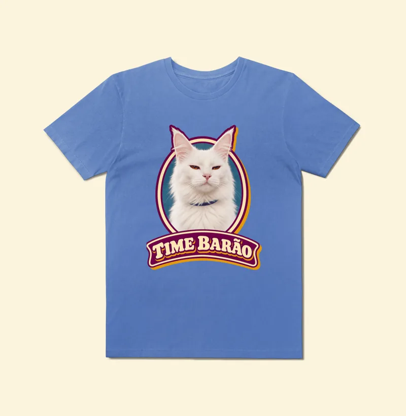 Camiseta Estonada com a estampa Time Barão
