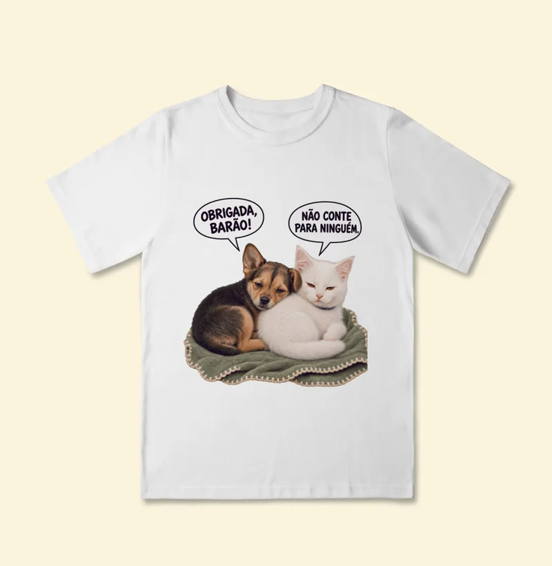 Camiseta infantil Classic com a estampa Amora e Barão Bebês