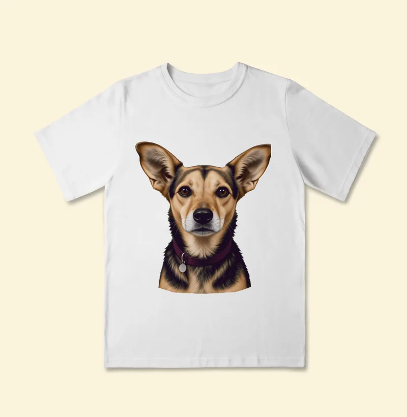 Camiseta infantil Classic com a estampa Amora – Retrato