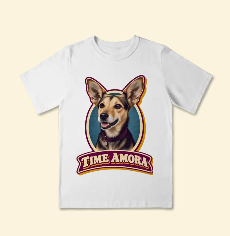 Camiseta infantil Classic com a estampa Time Amora