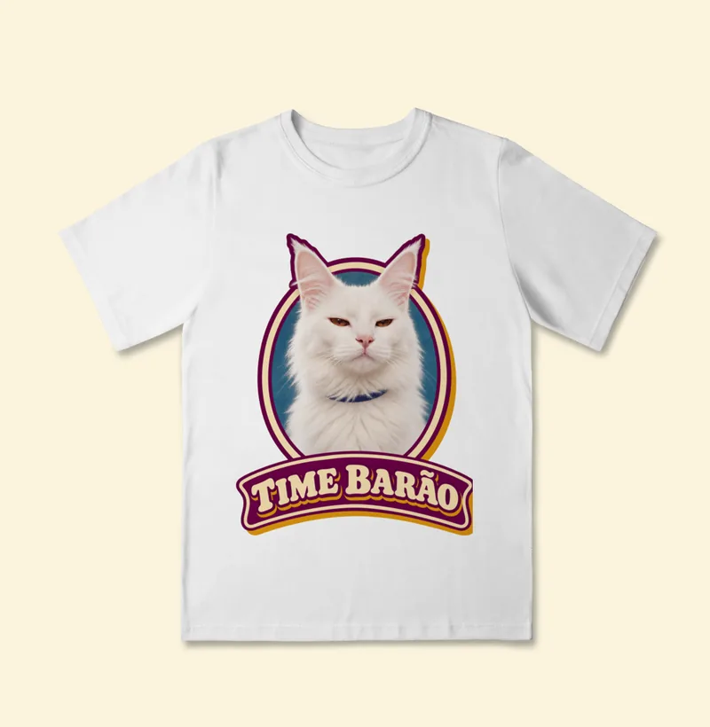 Camiseta infantil Classic com a estampa Time Barão