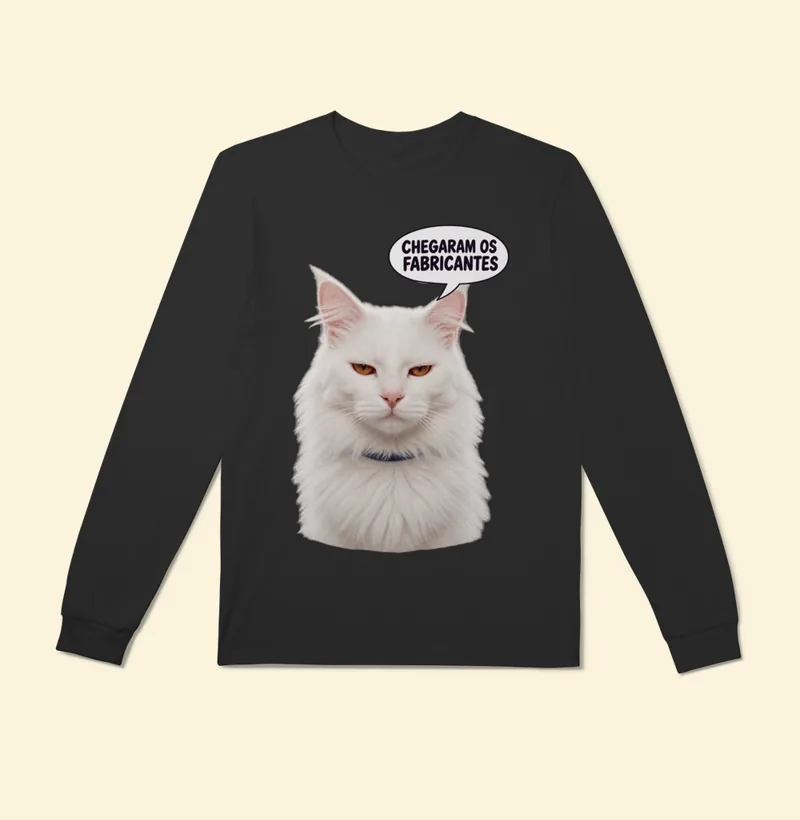 Camiseta manga longa com a estampa Barão – Chegaram os Fabricantes