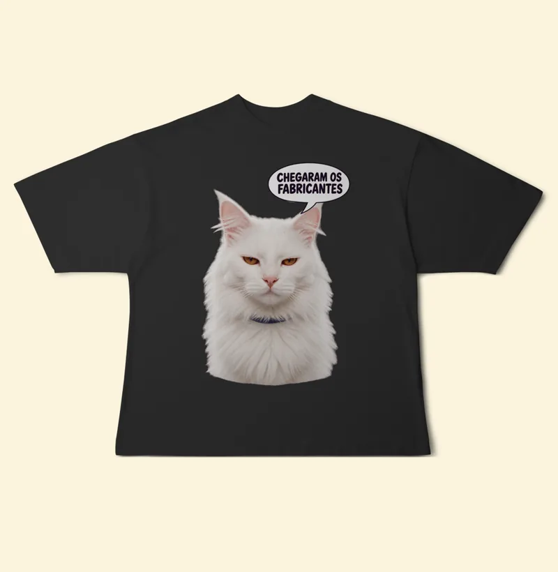 Camiseta Oversized com a estampa Barão – Chegaram os Fabricantes