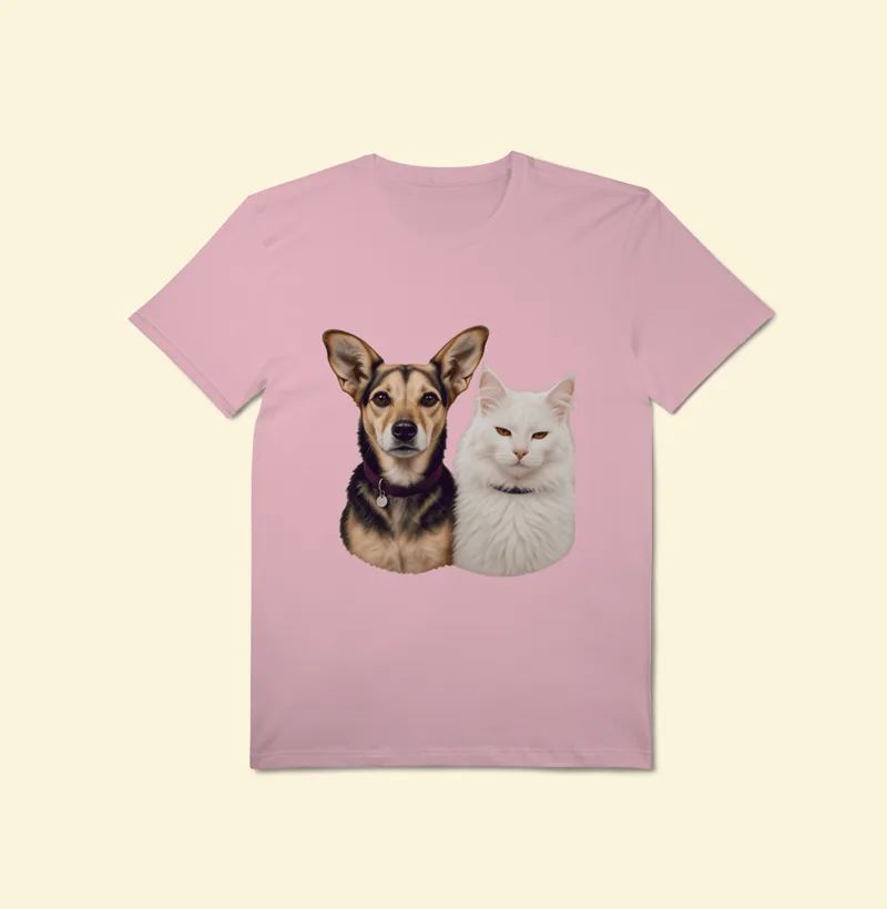 Camiseta Pima com a estampa Amora e Barão
