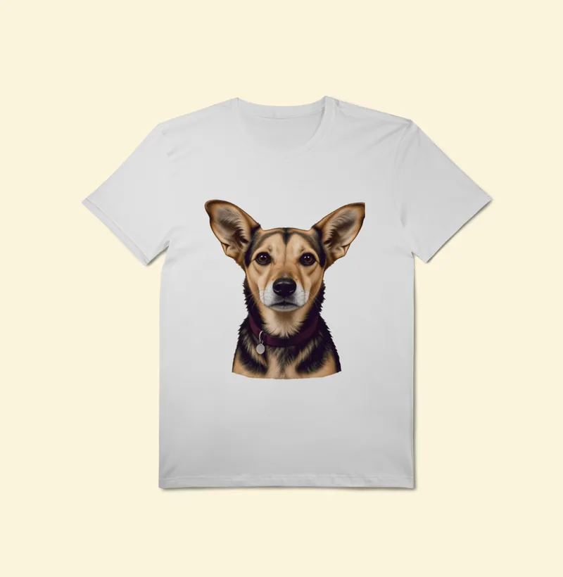 Camiseta Pima com a estampa Amora – Retrato