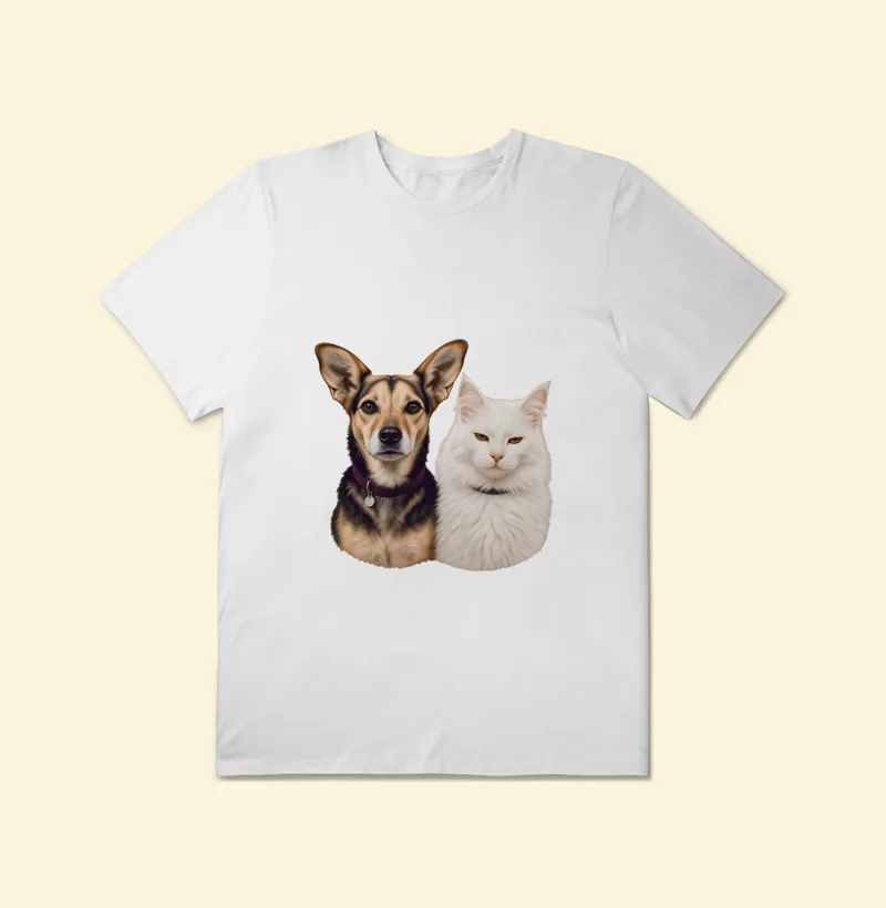 Camiseta Plus Size com a estampa Amora e Barão