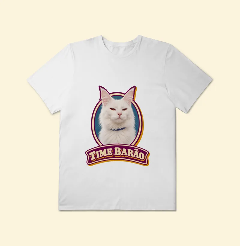 Camiseta Plus Size com a estampa Time Barão