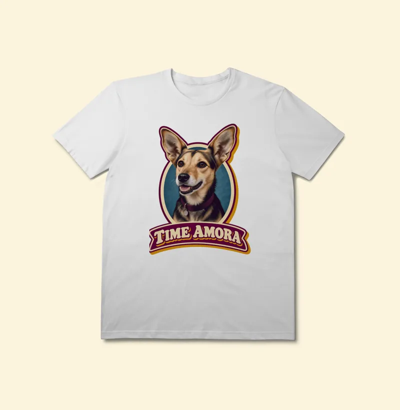 Camiseta Prime com a estampa Time Amora