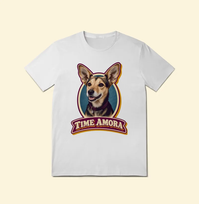 Camiseta Quality com a estampa Time Amora