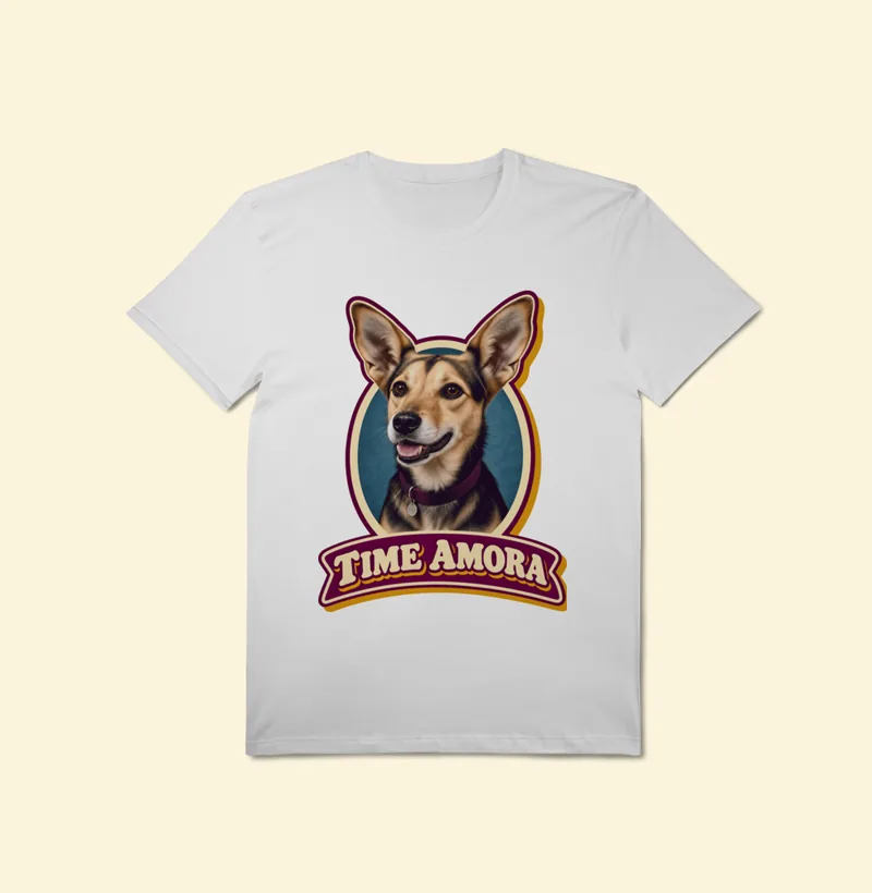Camiseta Tech com a estampa Time Amora