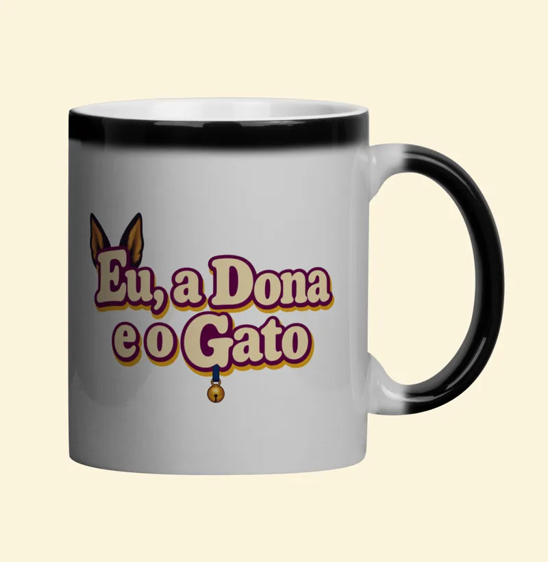 Caneca mágica com a estampa Logo da Série