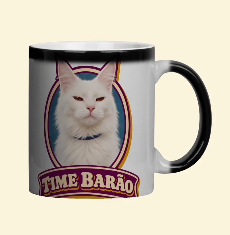 Caneca mágica com a estampa Time Barão