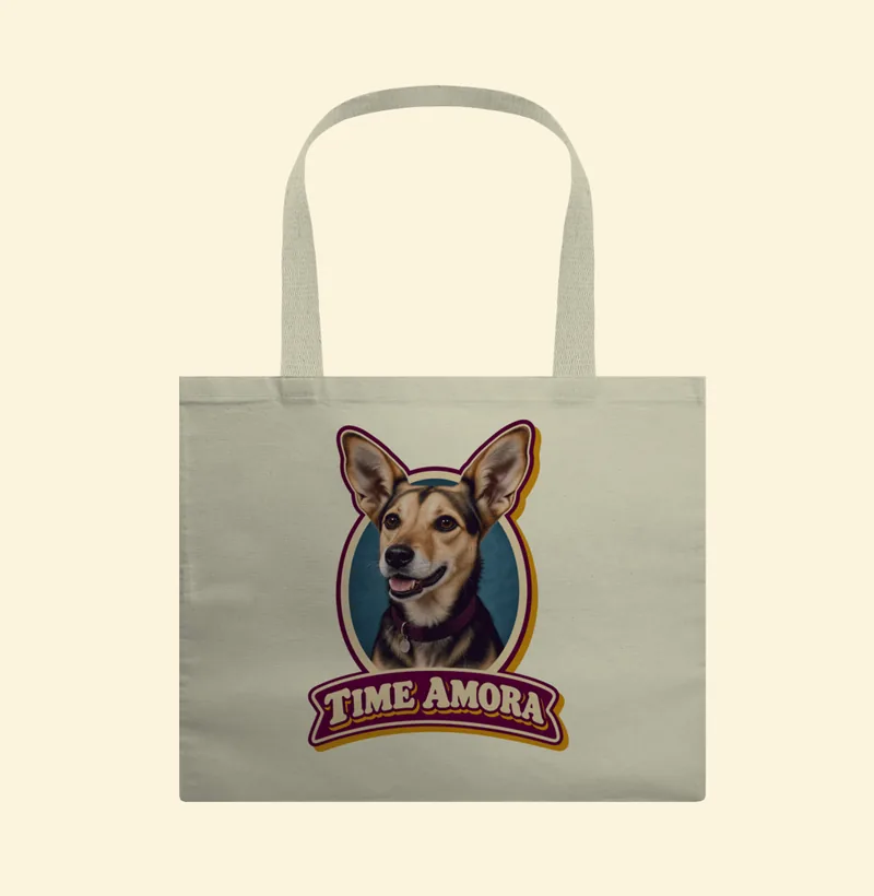 Ecobag com a estampa Time Amora