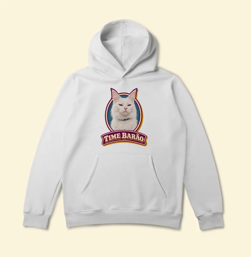 Moletom com capuz com a estampa Time Barão