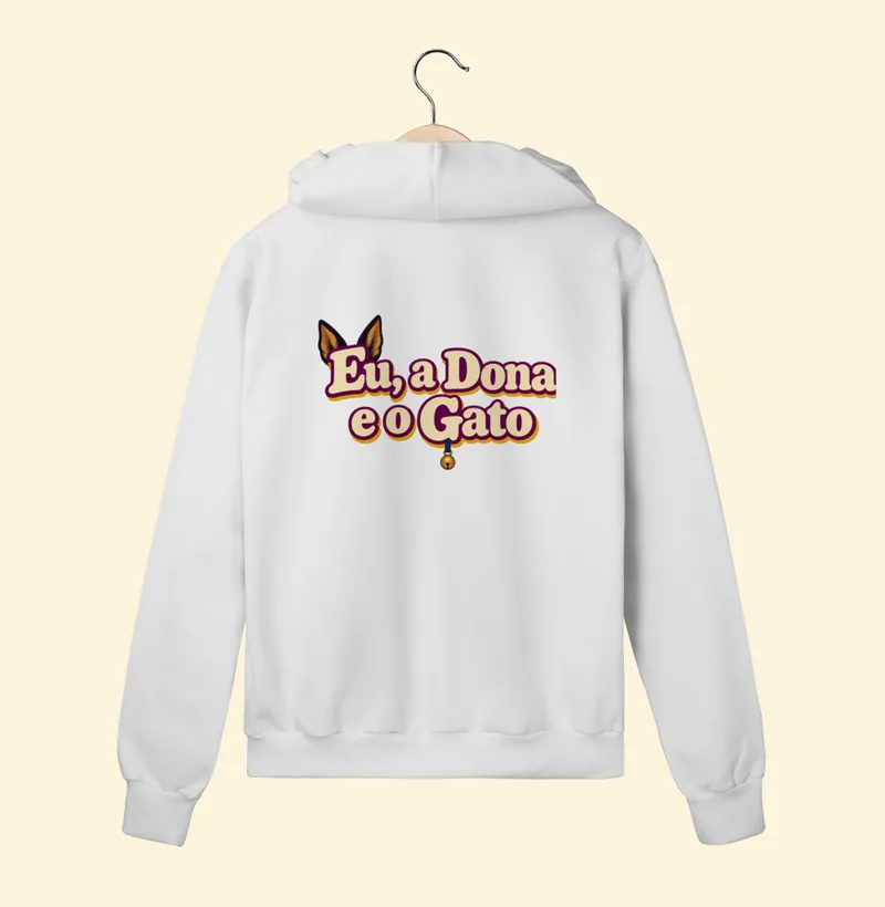 Moletom com zíper com a estampa Logo da Série