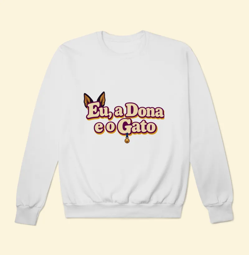 Moletom sem capuz com a estampa Logo da Série